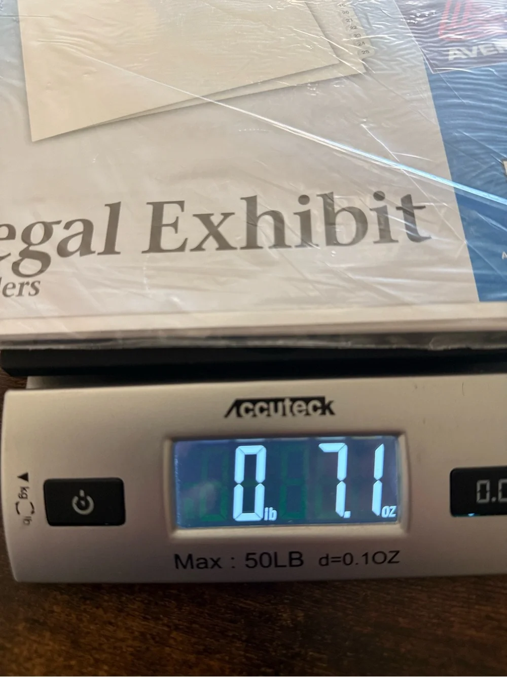 Avery White Legal Exhibit Dividers with Blue Packaging